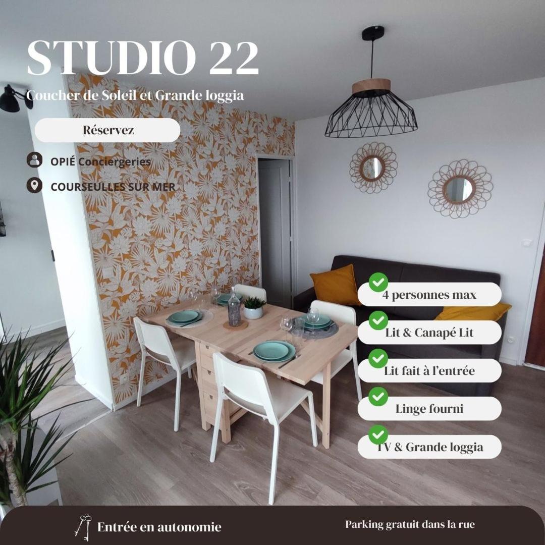 Studio 22 - Coucher De Soleil & Vue Mer Courseulles-sur-Mer Exterior foto